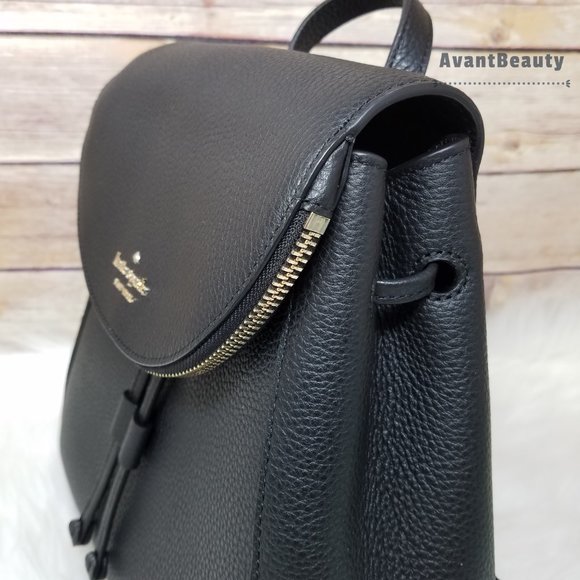 Kate Spade Medium Flap Backpack Leila Black New main image 9